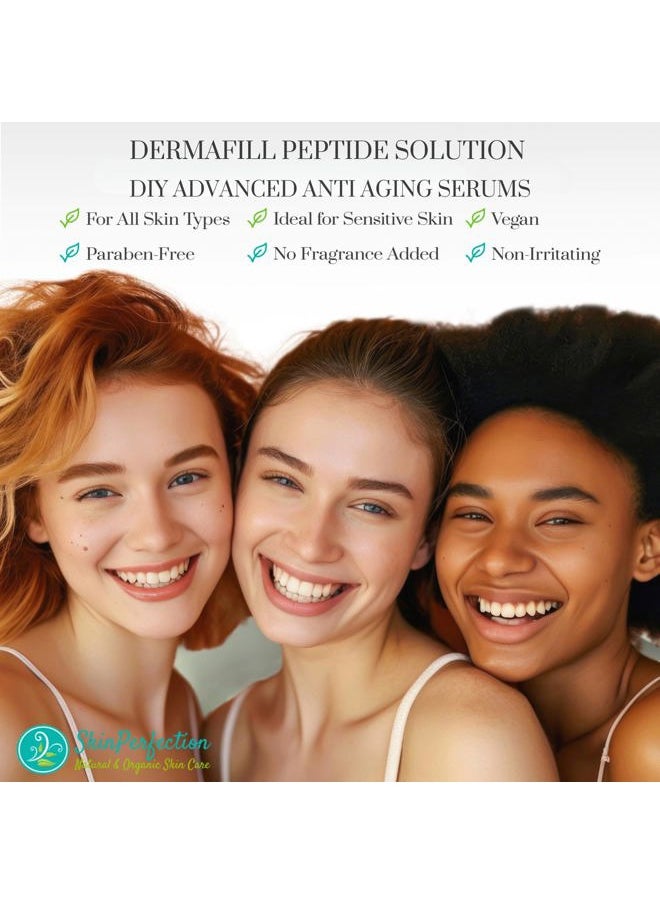 Adipofill Wrinkle Filler - Anti Aging Serum with Patented L-ornithine Amino Acid for Plump Up Under-eye Hollowness & Nasolabial Lines - Diy Face Serum for Women Mix with Any Skincare