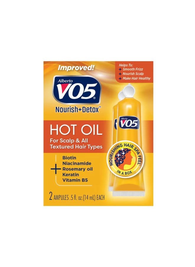 Vo5 Hot Oil Therapy Treatment 2 Count 0.5 Ounce (14ml) (2 Pack)