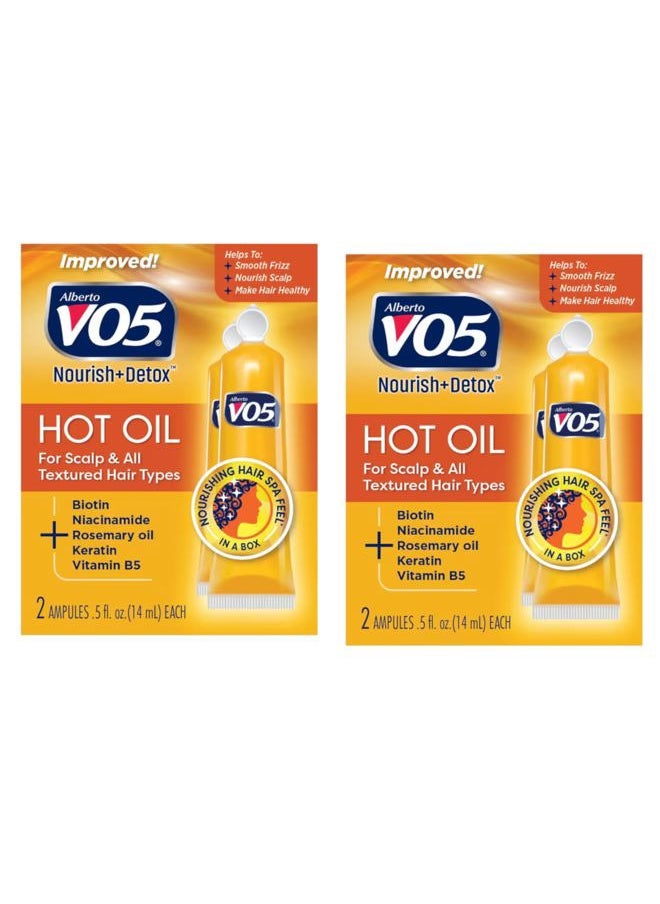 Vo5 Hot Oil Therapy Treatment 2 Count 0.5 Ounce (14ml) (2 Pack)