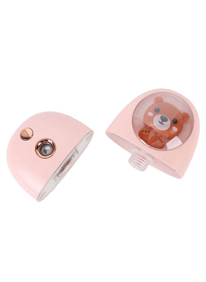 Facial Mist Sprayer, Cute Animal Mini Face Steamer Portable Facial Mist Sprayer Facial Steamer for Travelling 35ml 500mah ()