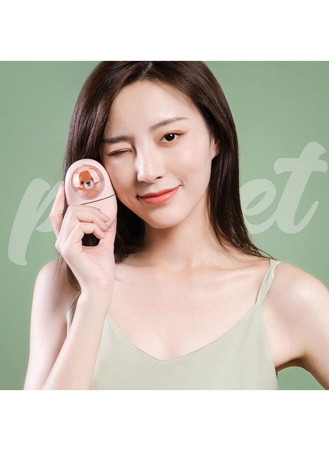 Facial Mist Sprayer, Cute Animal Mini Face Steamer Portable Facial Mist Sprayer Facial Steamer for Travelling 35ml 500mah ()