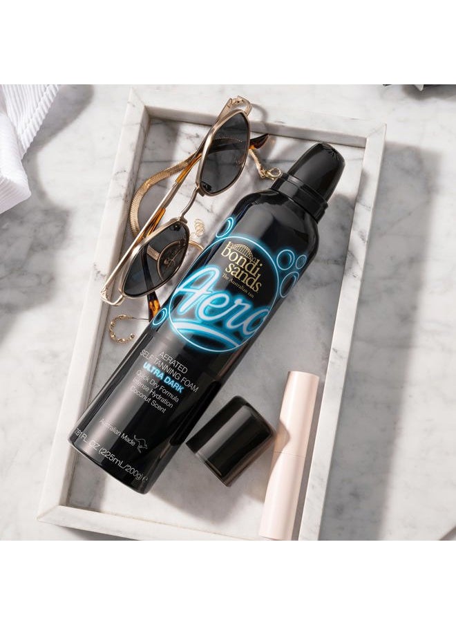 Aero Self Tanning Foam | Lightweight + Fast-Drying Aerosol Formula Gives Skin a Hydrated, Long-Lasting Bronzed Glow | Ultra Dark, 7.61 Oz/225 mL