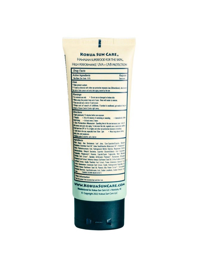 Hawaiian Tinted Non Nano Zinc Oxide Sunscreen for Face & Body, Daily SPF 30/80 Lotion, Moisturizing Sun Protection Cream, Mineral Water Resistance, Reef Safe, Cruelty Free, Vegan