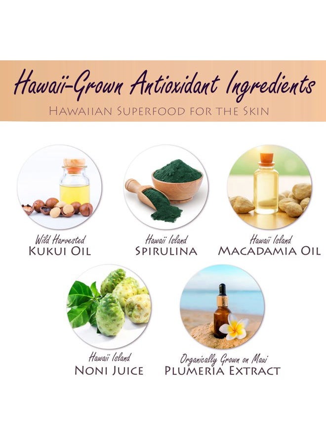 Hawaiian Tinted Non Nano Zinc Oxide Sunscreen for Face & Body, Daily SPF 30/80 Lotion, Moisturizing Sun Protection Cream, Mineral Water Resistance, Reef Safe, Cruelty Free, Vegan