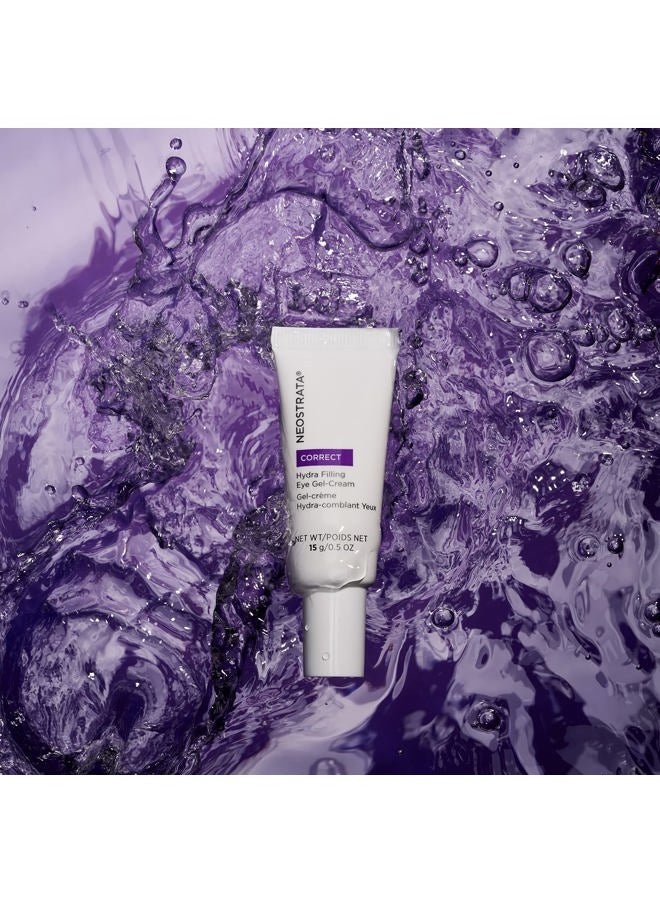 Hydra Filling Eye Gel With Hyaluronic Acid For Fine Lines Fragrance-Free Opthamoligist Tested, 0.5 fl. oz.