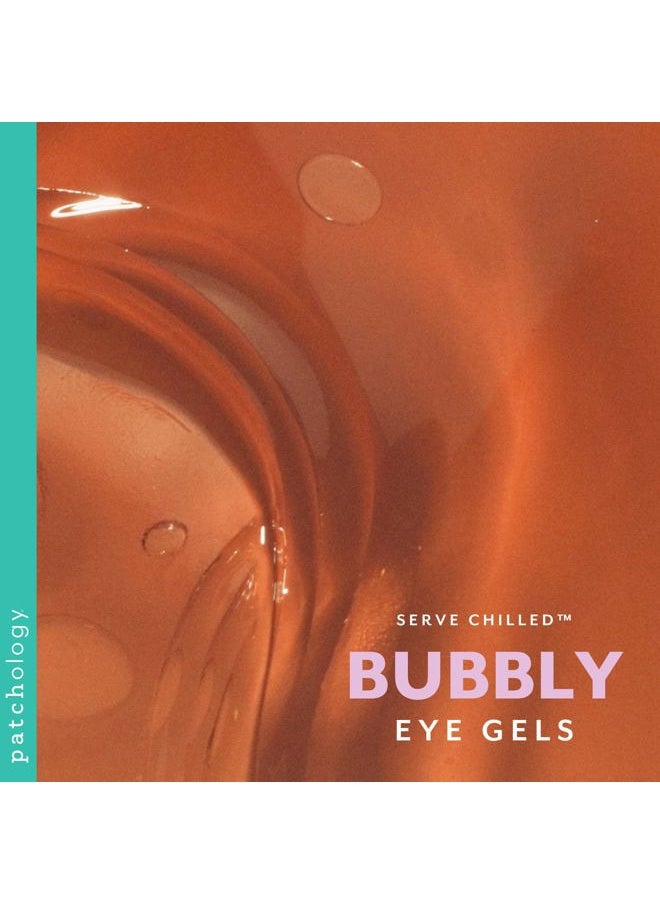 Serve Chilled Bubbly Eye Gels with Niacinamide, Hydrating Under Eye Patches with Niacinamide and Vitamin C, Under Eye Gel Pads with Gel Technology, Facial Skin Care Products - 5 Pairs