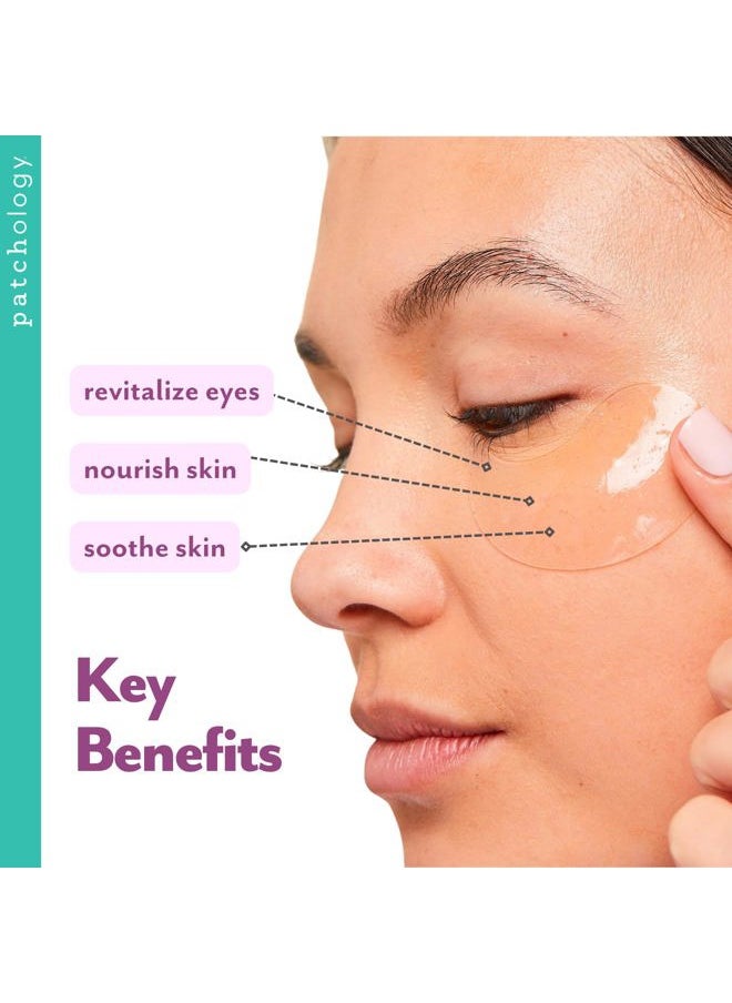 Serve Chilled Bubbly Eye Gels with Niacinamide, Hydrating Under Eye Patches with Niacinamide and Vitamin C, Under Eye Gel Pads with Gel Technology, Facial Skin Care Products - 5 Pairs