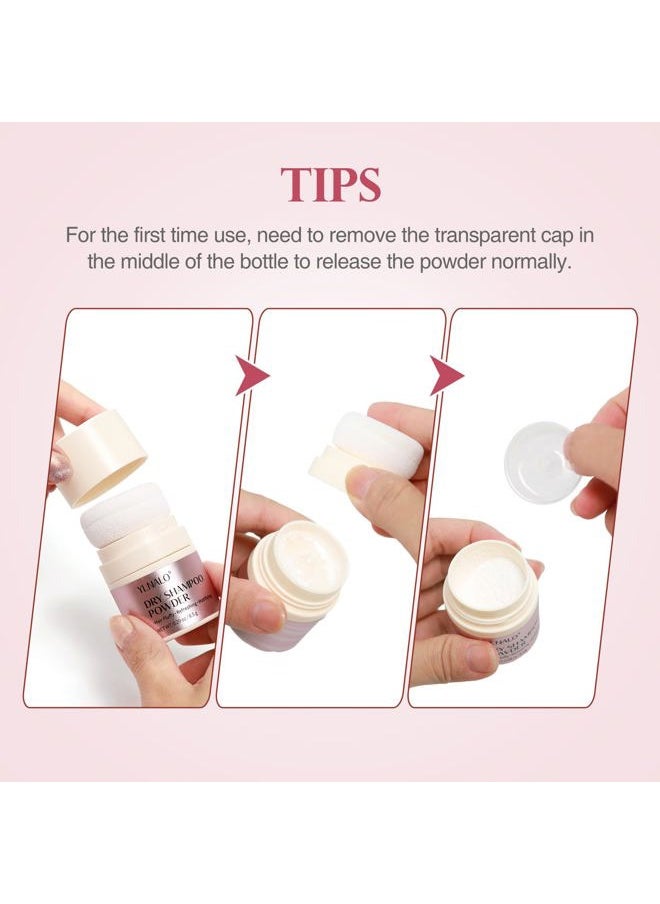 Dry Shampoo Powder, Mattifying Root Fuller Looking Refreshing Hair, Vegan, Non-aerosol, No White Cast, Travel Size Dry Shampoo Suitable for Women and Men, 0.29 Oz