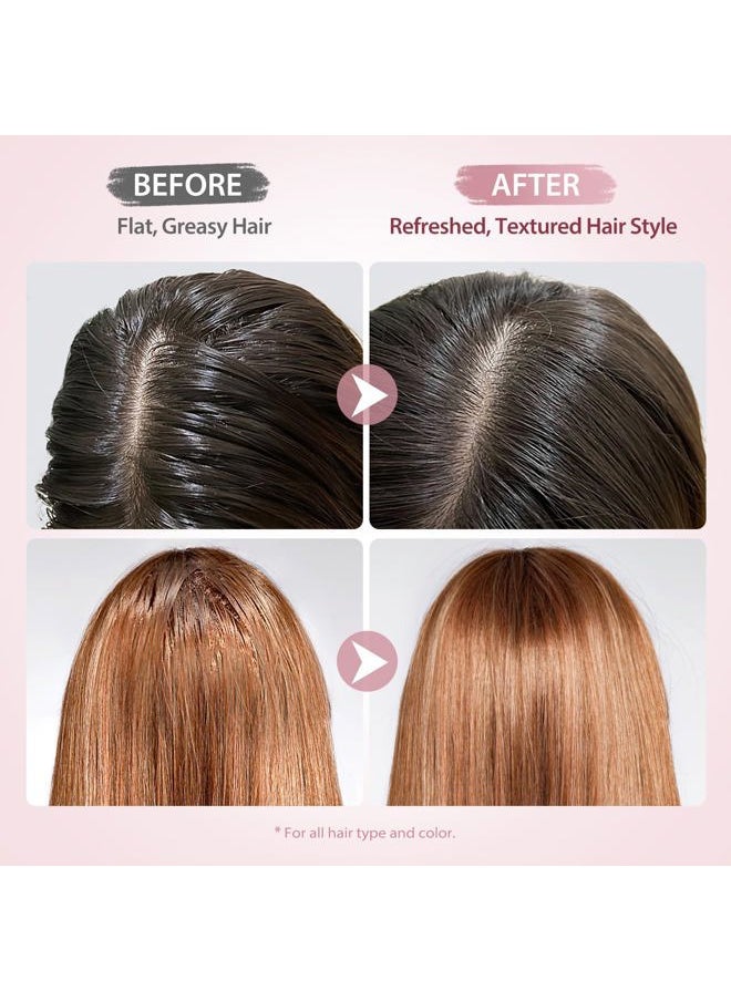 Dry Shampoo Powder, Mattifying Root Fuller Looking Refreshing Hair, Vegan, Non-aerosol, No White Cast, Travel Size Dry Shampoo Suitable for Women and Men, 0.29 Oz