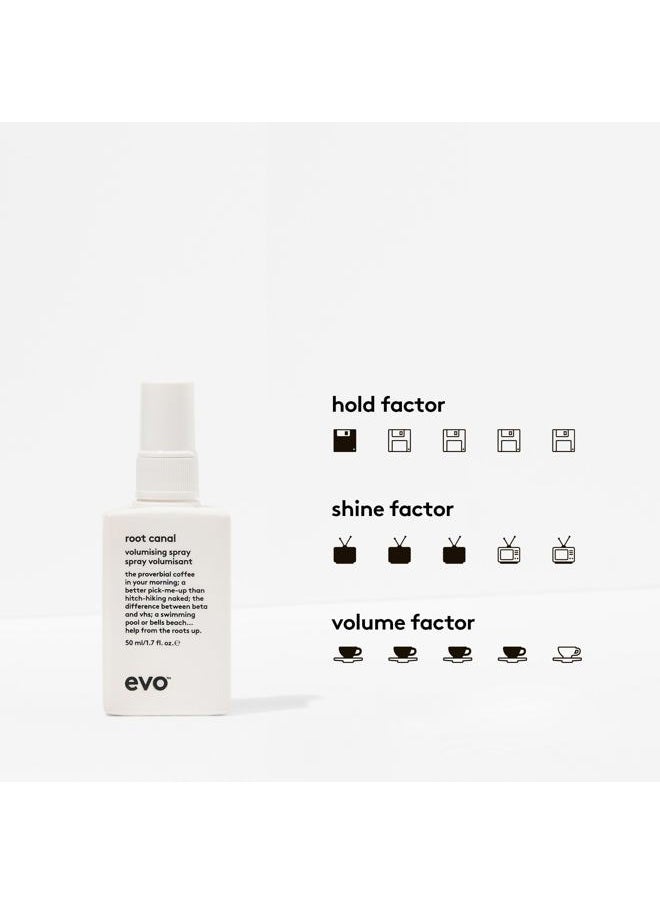 Root Canal Volumizing Spray - Texture Boost Supports Roots Natural Thickening Lightweight Hair Styling Spray - Travel Size, 50ml / 1.7fl.oz
