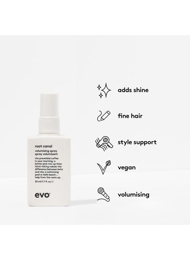 Root Canal Volumizing Spray - Texture Boost Supports Roots Natural Thickening Lightweight Hair Styling Spray - Travel Size, 50ml / 1.7fl.oz