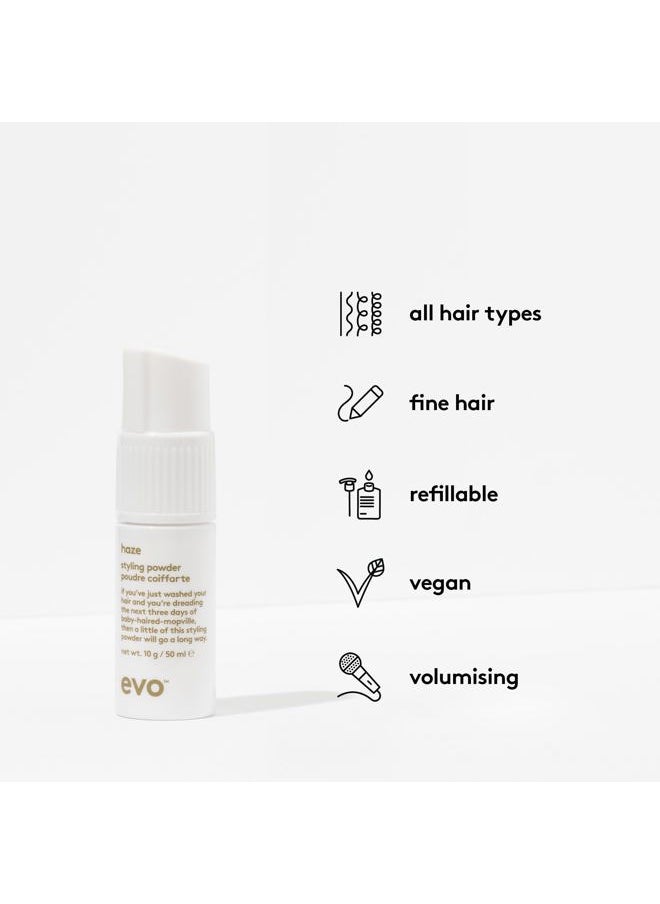 Haze Styling Powder Spray Pump - Touchable Hair Texture Spray - Volumising with Matte Finish, for Fine Hair - 50ml / 10g