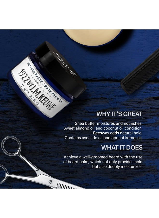 1922 by J.M. Keune Beard Balm, Moisturizing & Conditioning Balm for Beard Care, 2.5 Fl Oz