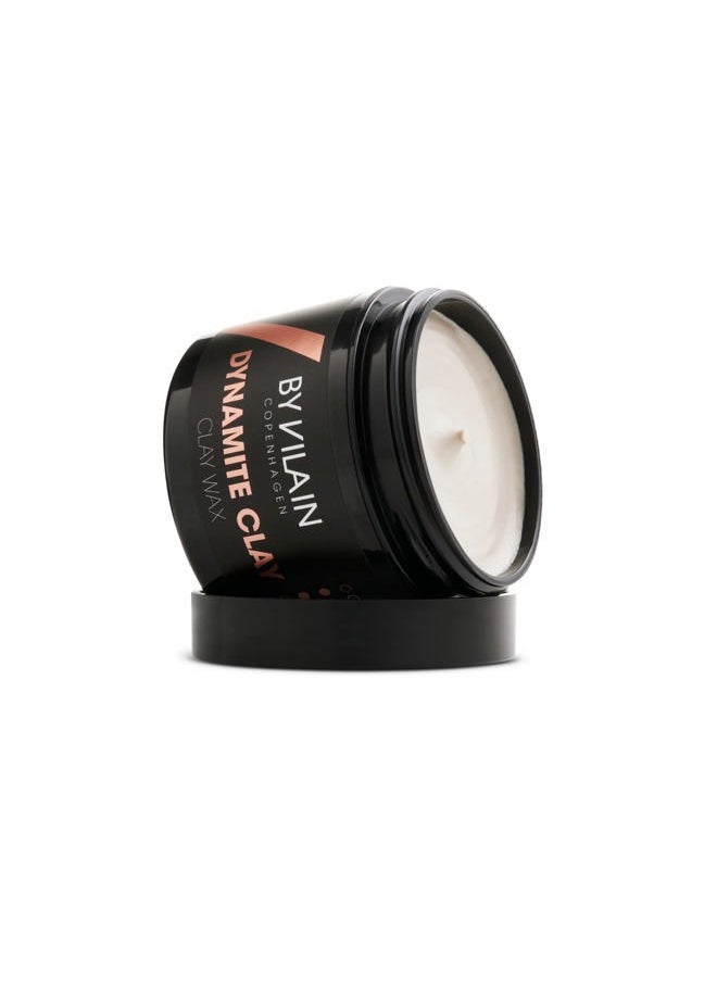 Dynamite Clay - Professional Hair Styling Wax Super Strong Hold, Matte Finish For All Hair Types Molding Sculpting Pomade Easy to Style for Fullness & Texture Smoothing & Slick Paste 65ml
