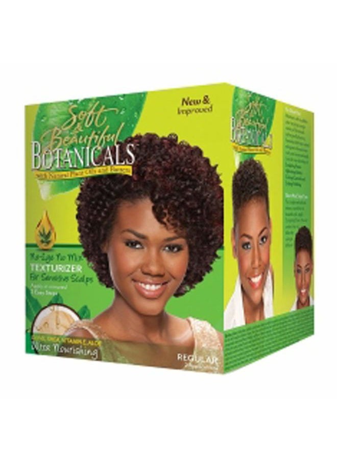 Soft & beautiful, botanicals, nolye no mix texturizer, regular, 2 applications