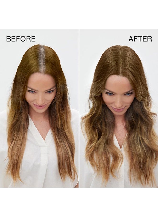 Hair Coloring Kit | 8N Permanent Hair Color (Light Blonde), 20 Volume Developer 6%, Coloring Brush, Gloves & Mixing Bowl | Keratin Infused Color | Gray Coverage | Adds Shines & Softness