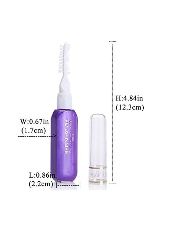 Temporary Hair Mascara Washable Temporary Hair Color Chalk Hair Dye Stick Non-toxic Instant Dye(White)