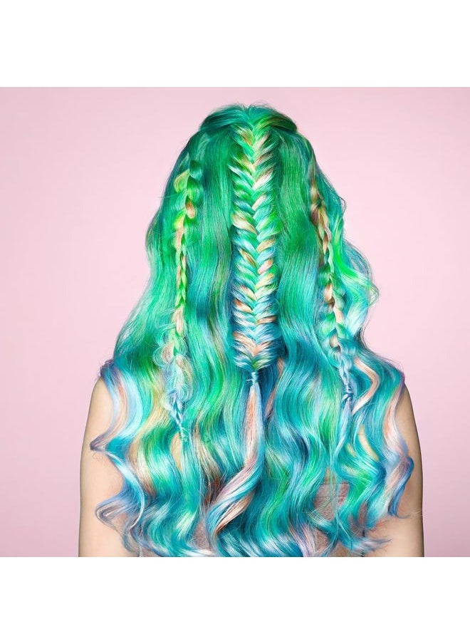 Vegan and Cruelty-Free Semi-Permanent Hair Color Dye (4 Fl Oz, IRIS GREEN)