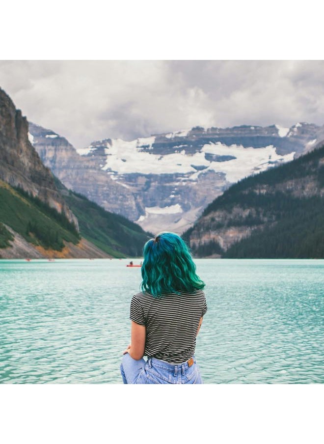 Vegan and Cruelty-Free Semi-Permanent Hair Color Dye (4 Fl Oz, IRIS GREEN)