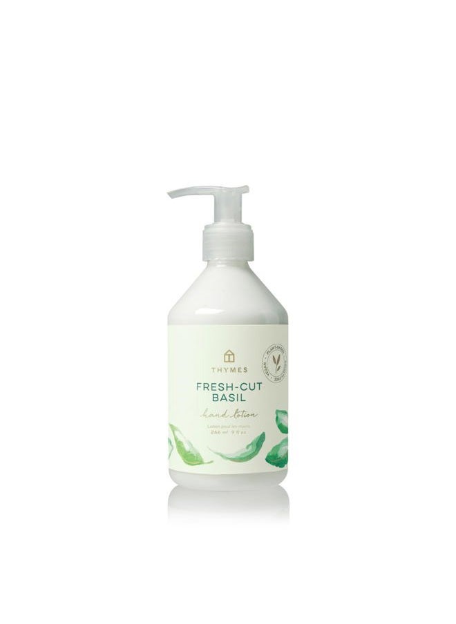 Moisturizing Hand Lotion for Dry Skin - Moisturizer for Beauty and Personal Care - Luxury Hand Lotion for Women & Men with Shea Butter & Aloe Vera (Fresh-Cut Basil, 9 fl oz)