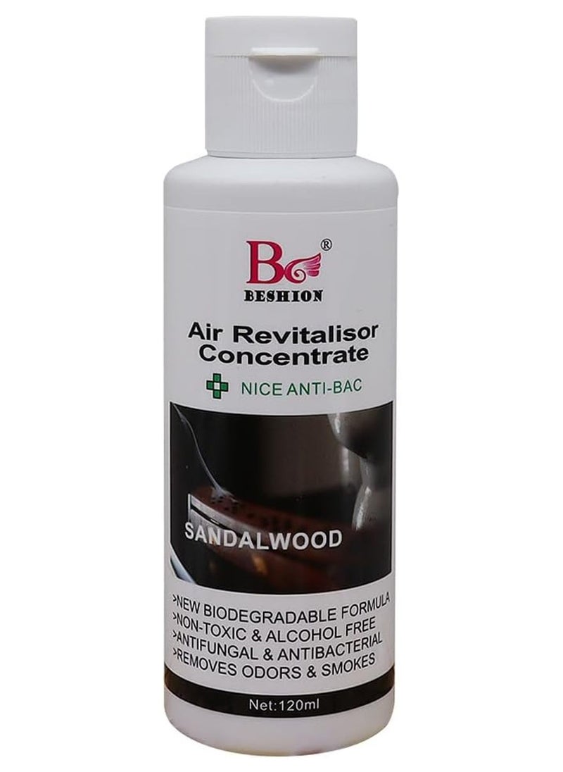 Sandalwood 120ML - Beshion Air Revitalisor Concentrate Water-Soluble Drops For Humidifier