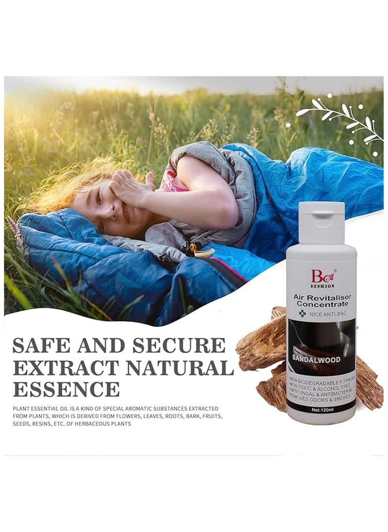 Sandalwood 120ML - Beshion Air Revitalisor Concentrate Water-Soluble Drops For Humidifier
