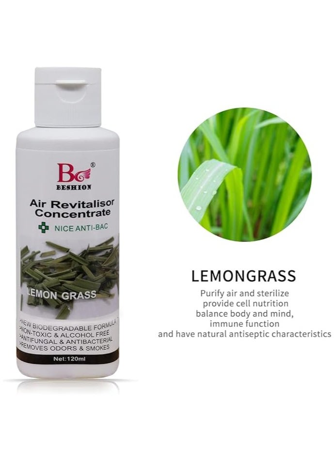 Lemon Grass 120ML - Beshion Air Revitalisor Concentrate Water-Soluble Drops For Humidifier