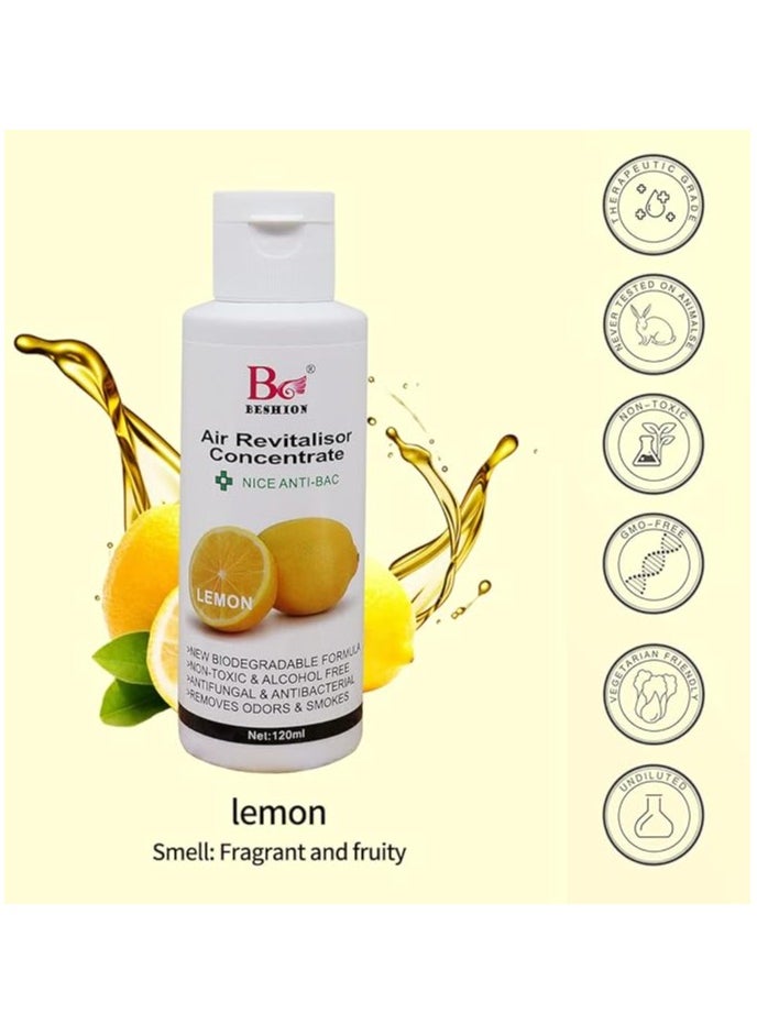 Lemon 120ML - Beshion Air Revitalisor Concentrate Water-Soluble Drops For Humidifier
