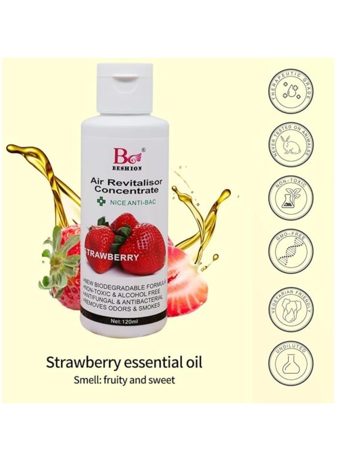 Strawberry 120ML - Beshion Air Revitalisor Concentrate Water-Soluble Drops For Humidifier