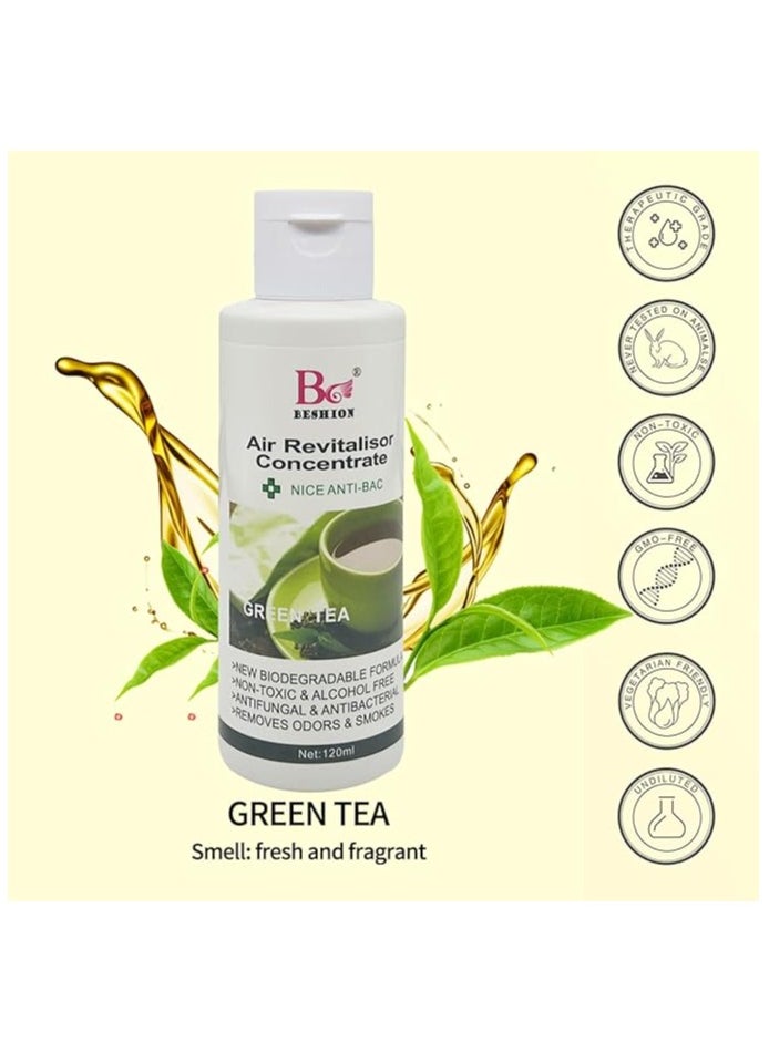 Green Tea 120ML - Beshion Air Revitalisor Concentrate Water-Soluble Drops For Humidifier