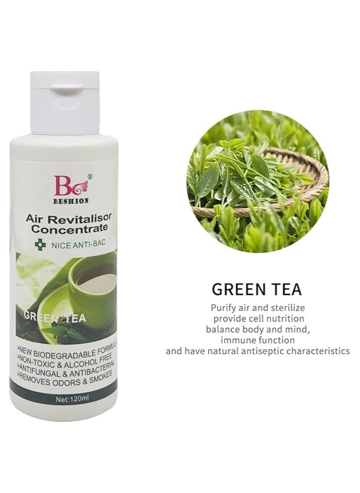 Green Tea 120ML - Beshion Air Revitalisor Concentrate Water-Soluble Drops For Humidifier