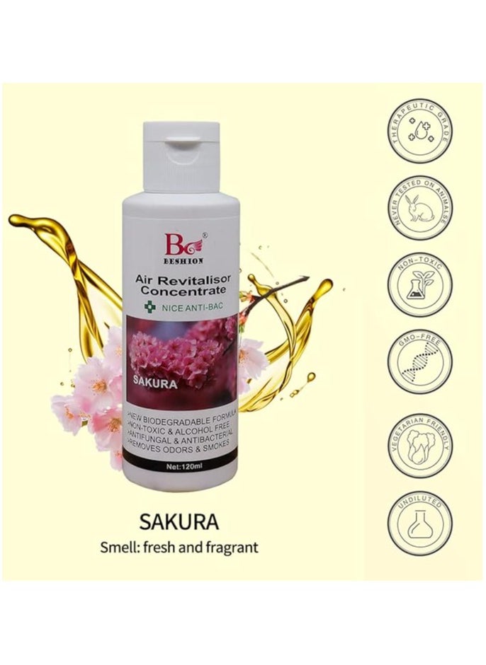 Sakura 120ML - Beshion Air Revitalisor Concentrate Water-Soluble Drops For Humidifier