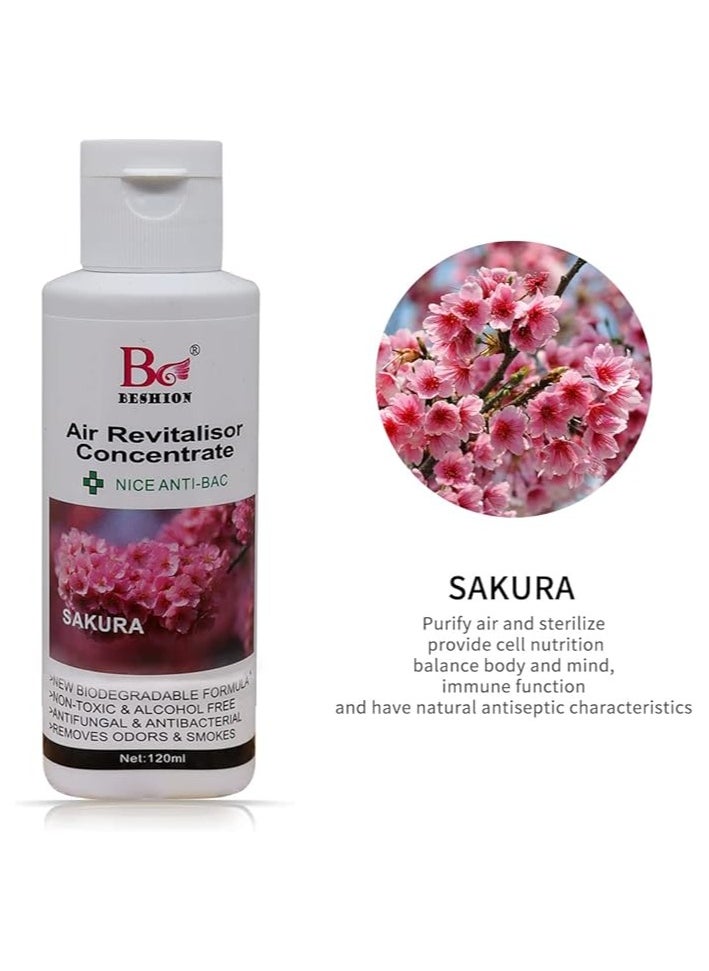 Sakura 120ML - Beshion Air Revitalisor Concentrate Water-Soluble Drops For Humidifier