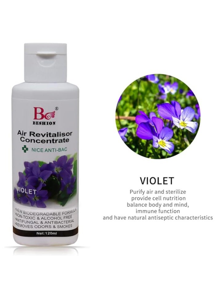Violet 120ML - Beshion Air Revitalisor Concentrate Water-Soluble Drops For Humidifier
