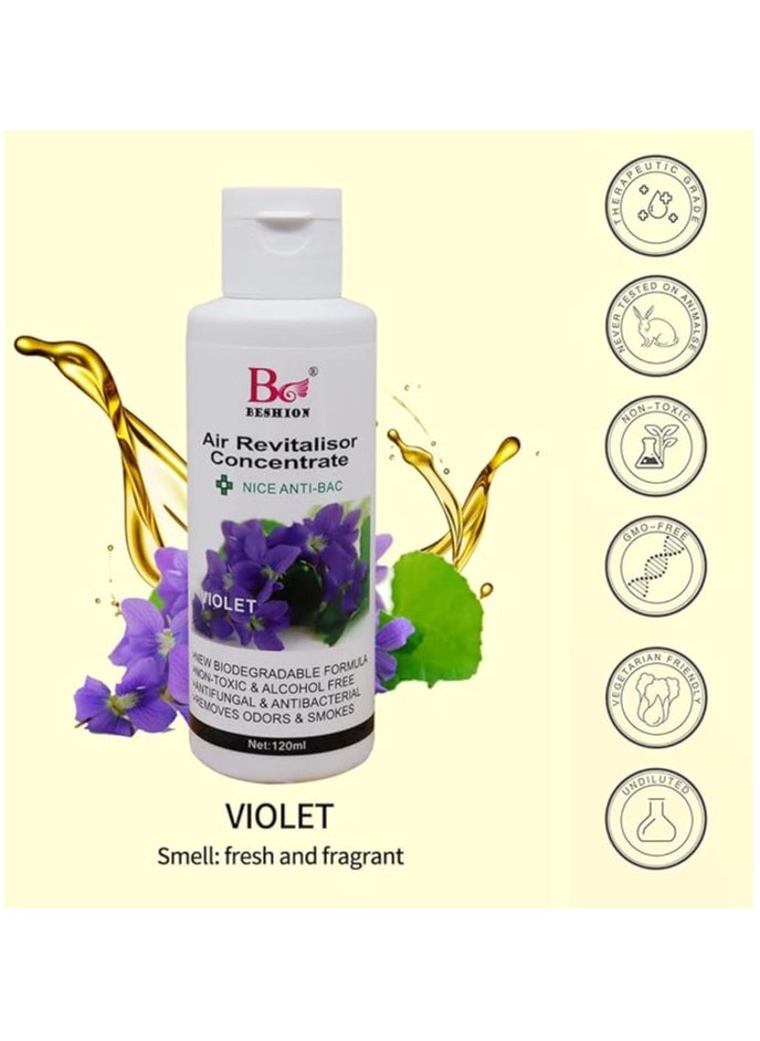 Violet 120ML - Beshion Air Revitalisor Concentrate Water-Soluble Drops For Humidifier