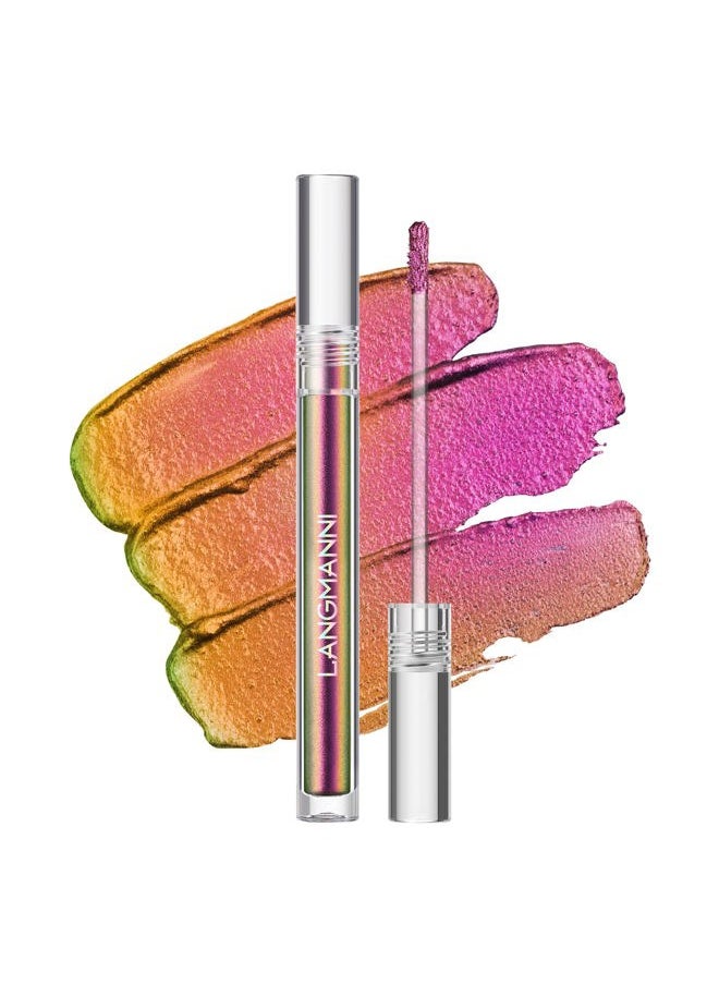 Liquid Glitter Eyeshadow Chameleon Eyeshadow Makeup,Metallic Changing Long-lasting Holographic Glitter Multichrome Eyeshadows (B-Wonder)