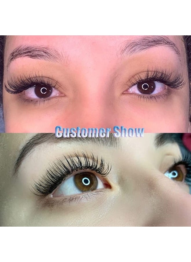 Lash Extension Premium C CC D DD J B L Curl 0.03-0.18mm Thickness Semi Permanent Individual Eyelash Extensions Silk Volume Lashes Extensions Professional Salon Use(CC,0.05,12mm)