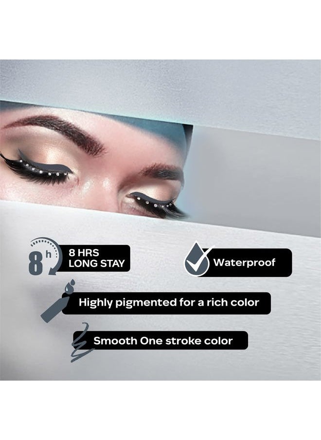 Ultime Pro Eyeliner Pencil - Black Sparkle | 8 Hour Long Lasting | Smooth One Stroke Application | Soft Blendable Formula | Waterproof & Smudge Proof | 0.04 Oz (1.2g)