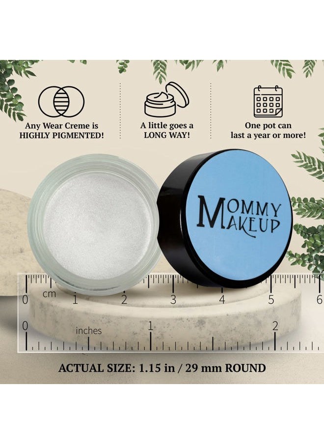 Any Wear Creme Eyeshadow - Waterproof, Smudge-proof, Highly Pigmented - Cream Eye Shadow for Eyes, Cheeks & Lips - Oil-free, Paraben-Free, Cruelty Free (Snowflake)