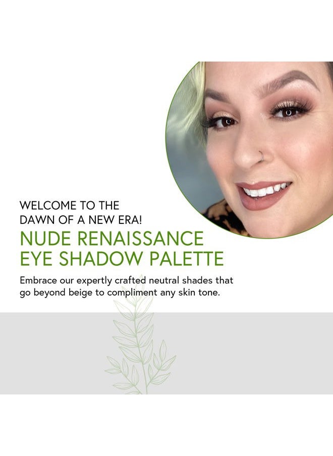 Nude Renaissance Eye Shadow Palette, Clean and Bold, 4 Highly Pigmented Colors With Long Lasting Luxe Finish, Vegan, Cruelty-Free, Gluten-Free, and Paraben-Free, Net Wt 1.3g Each