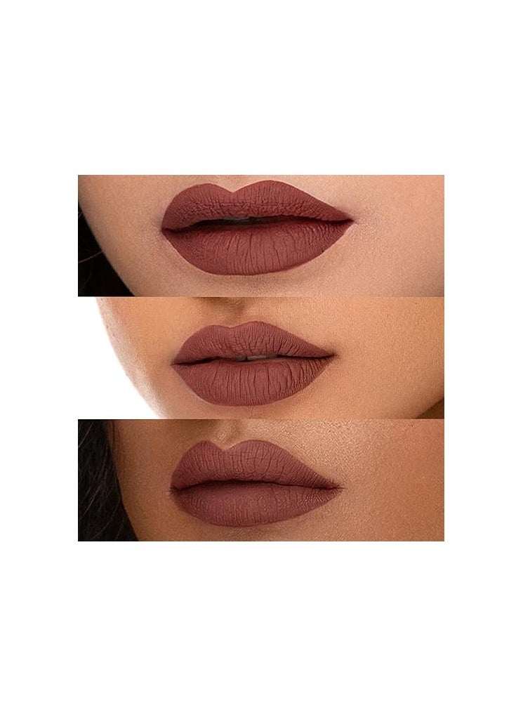 SUGAR Cosmetics Smudge Me Not Liquid Lipstick14 Teak Mystique (Warm Brown) Intensely Pigmented Liquid Matte Finish, Longwearing Formula, Smudgeproof