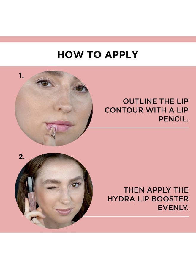 Hydra Lip Booster - Translucent Skipper's Love - Hydrating Lip Gloss - Boosting Effect - Color Hint & Beautiful Shine - Non-Sticky Finish - Lip Care - Lip Oil - Makeup - Hyaluron - 0.21 Fl Oz