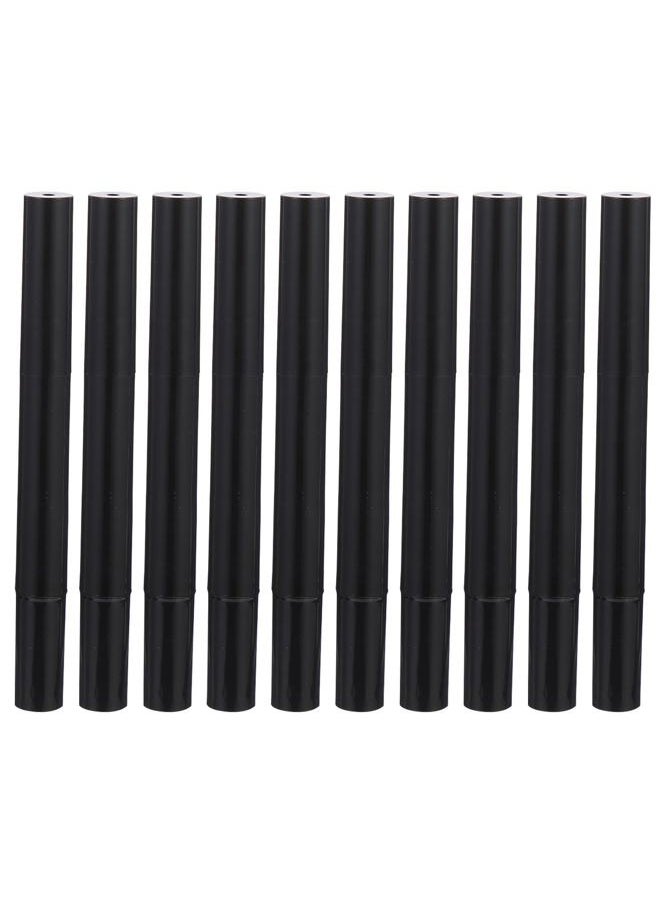 Empty Nail Oil Pen 10pcs 3ml Nail Oil Cosmetic Container Lip Gloss Brush Cuticle Oil Pen with Brush Tip for Lip Gloss Nail Polish (Black) Lip Balm Containers