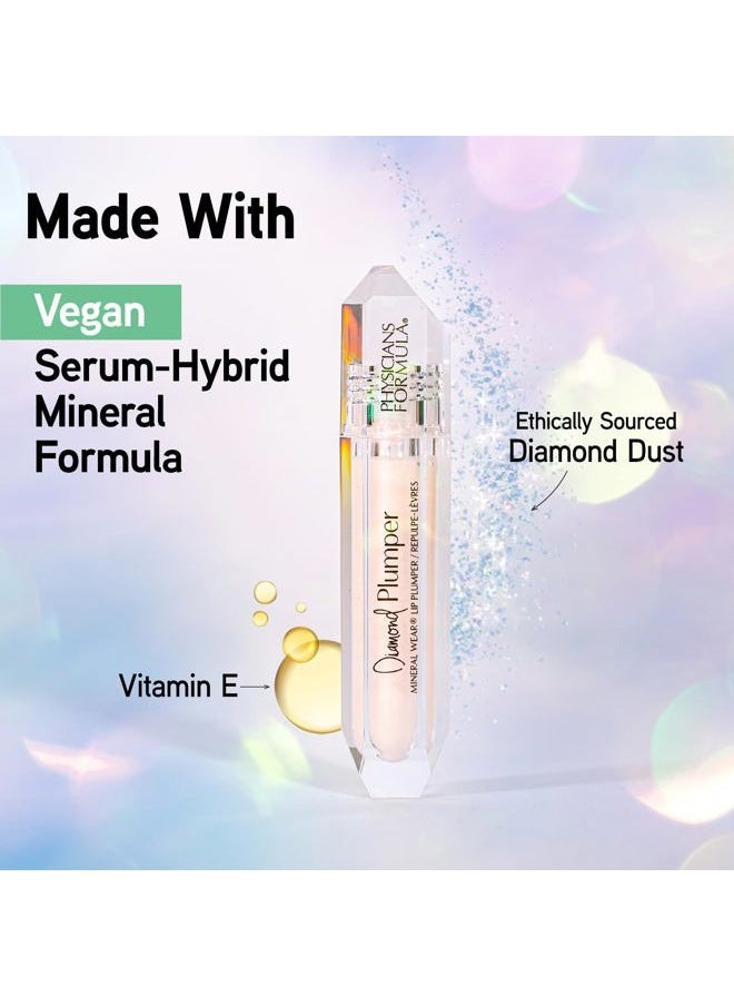 Mineral Wear Diamond Lip Plumper Gloss, Dermatologist Tested, Diamond Marquise