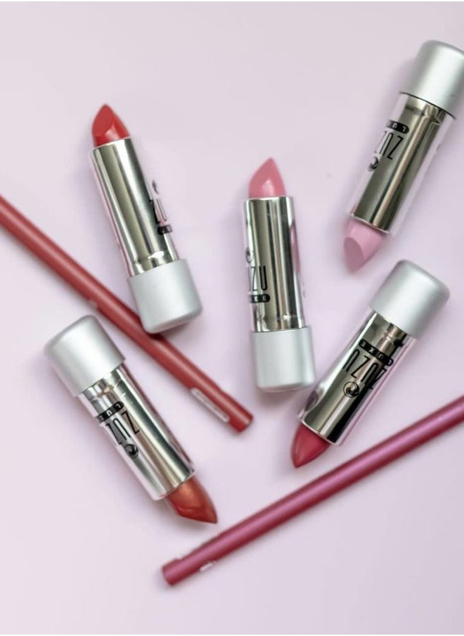 Lip Pencil, Creamy Lipliner, long lasting, Infused with Jojoba Seed Oil and Aloe for ultra hydrated lips. Natural, Paraben Free, Vegan, Gluten-free,Cruelty-free, Non GMO, (1, Innocence)