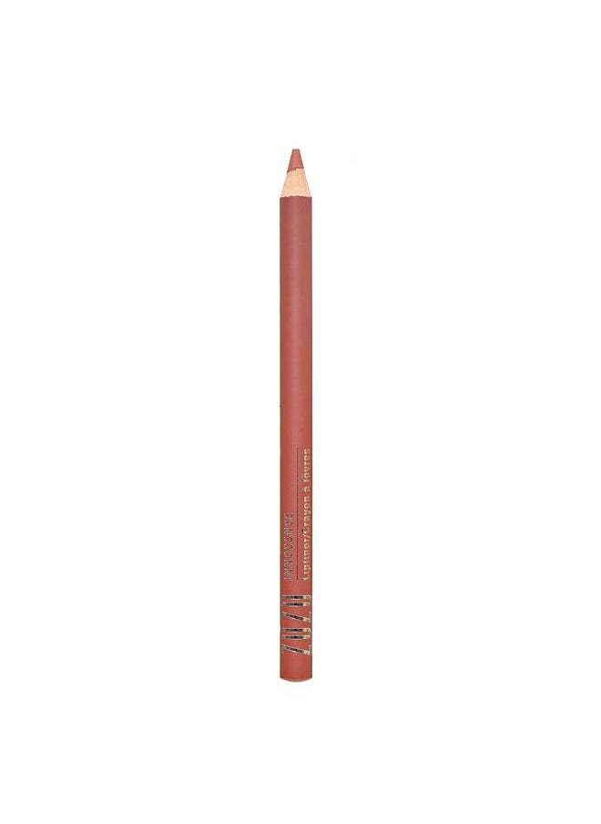 Lip Pencil, Creamy Lipliner, long lasting, Infused with Jojoba Seed Oil and Aloe for ultra hydrated lips. Natural, Paraben Free, Vegan, Gluten-free,Cruelty-free, Non GMO, (1, Innocence)
