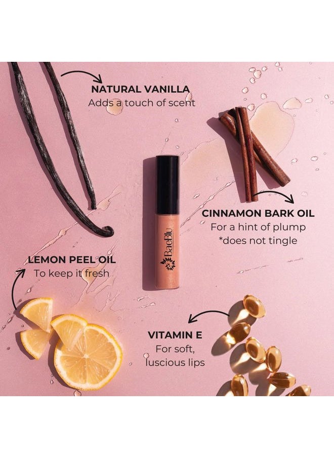 Organic Vegan Lip Gloss, 100% Natural Non-Toxic Moisturizing Ingredients, Dewberry