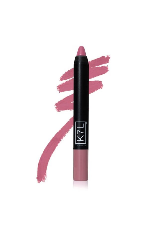 Matte Pink Lipstick Crayon - Rose Quartz