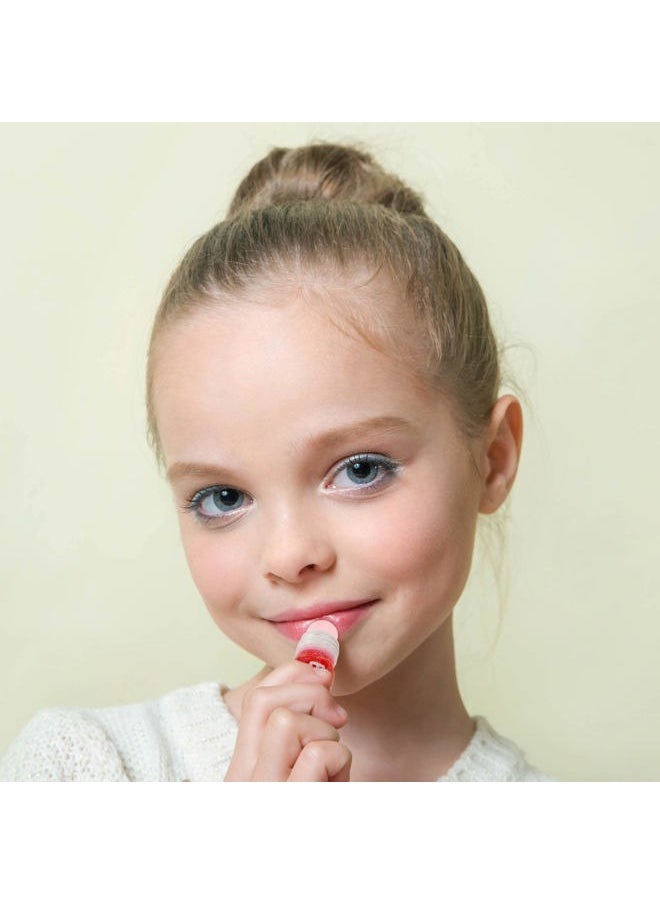 12pc Roll On Lip Gloss Set w/Maribou Handle Carrying Case, Lip Makeup for Kids and Teens - Assorted Fruity Flavors, Non Toxic, Kid Friendly, Party Gift, Best Friends