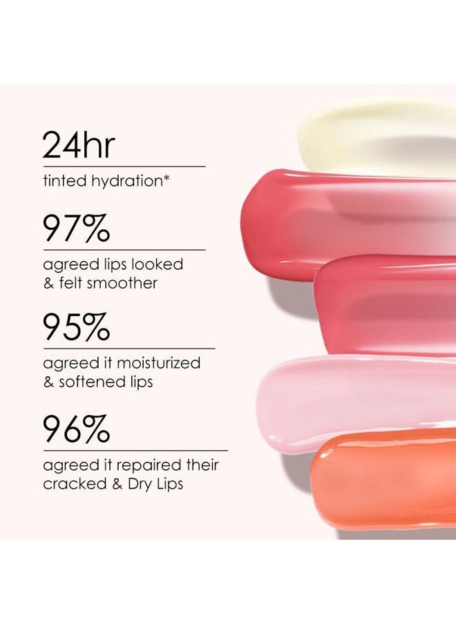 CATKIN Tinted Lip Balm Color Changing Lipstick Ultra Hydrating 100% Natural Lip Moistrurizer with Vitamin E Nourishing For Cracked & Dry Lips 0.12 oz Pink